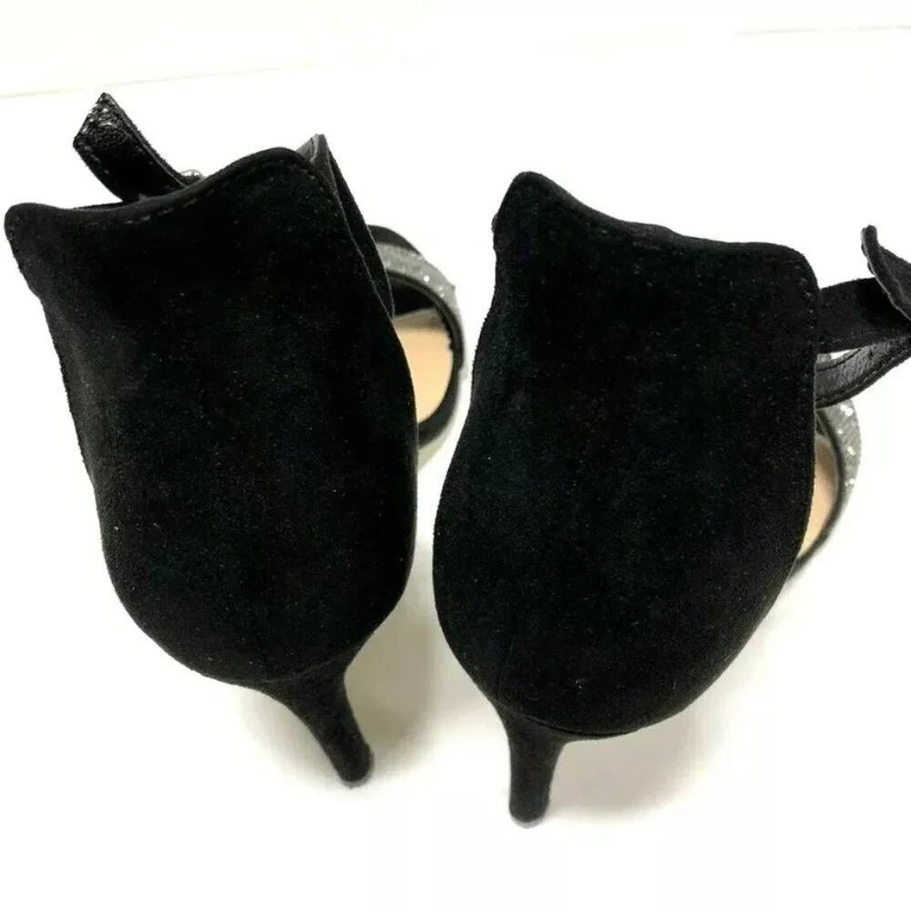Paradox London Pink Vista Womens High Heel Pumps Black 38eu 7.5 M